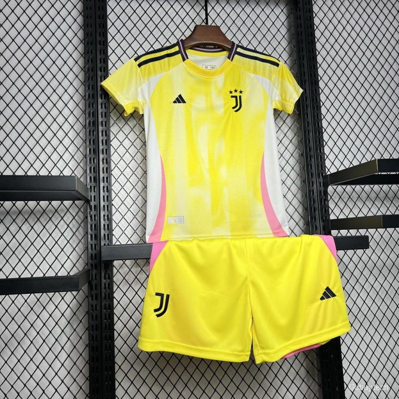 24/25 Kids Juventus Away Yellow Jersey