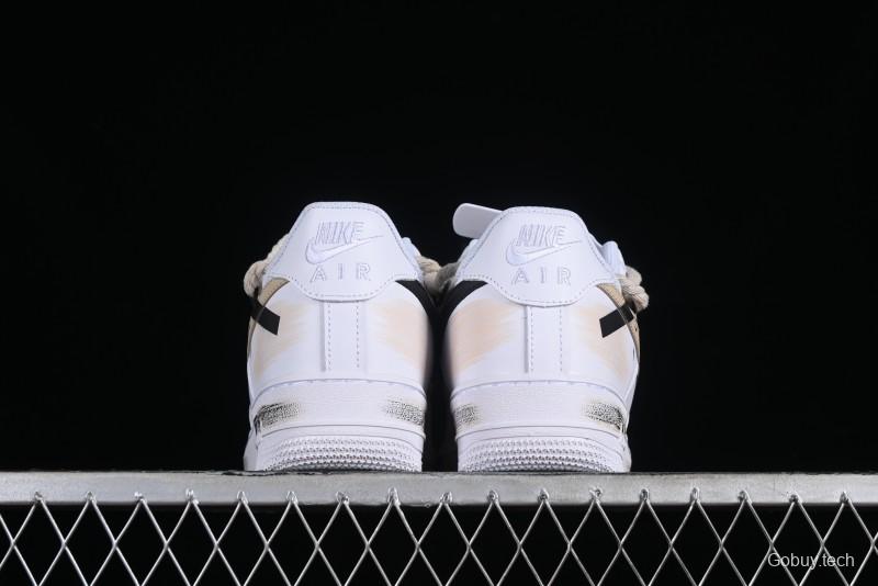 Nike Air Force 1 '07 Low Custom Anime Themed Hand-Painted Swoosh Strap Low-Top Casual Sneakers - ZH0316-013