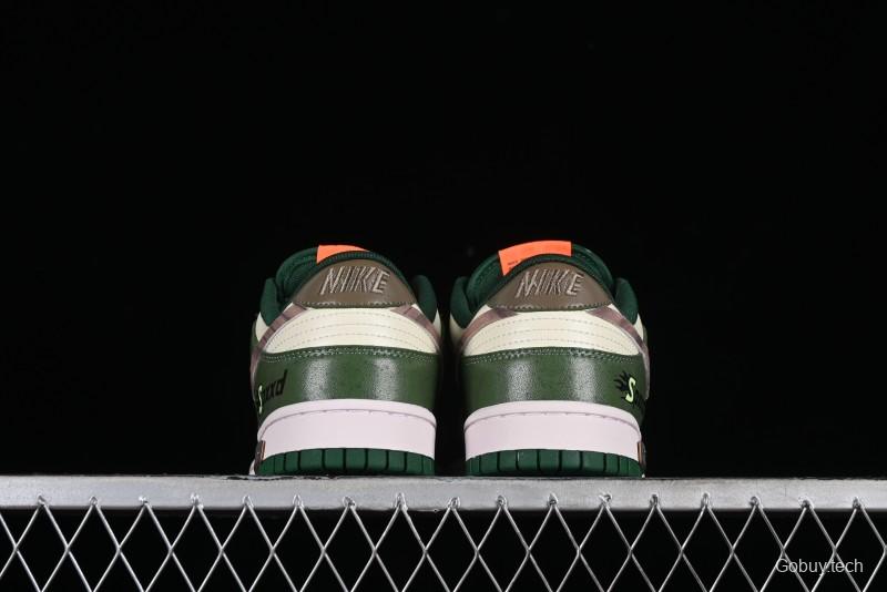 Nike Dunk Low Panda Prank Street Racing Lightyear Distressed SB Strap Low-Top Casual Sneakers - DD1391-300