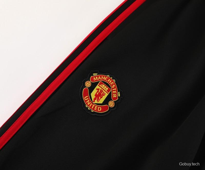 24/25 Manchester United Black Full Zipper Jacket +Long Pants