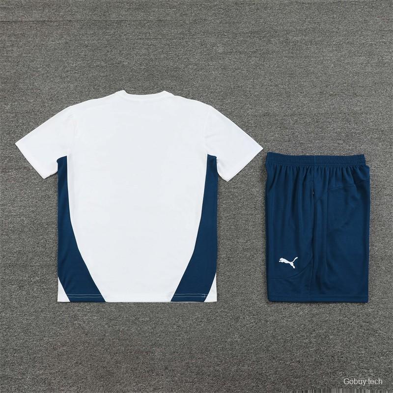 24/25 Olympique Marseille White Short Sleeve Jersey+Shorts