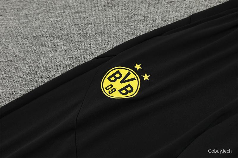 24/25 Borussia Dortmund Yellow/Black  Half Zipper Jacket+Long Pants