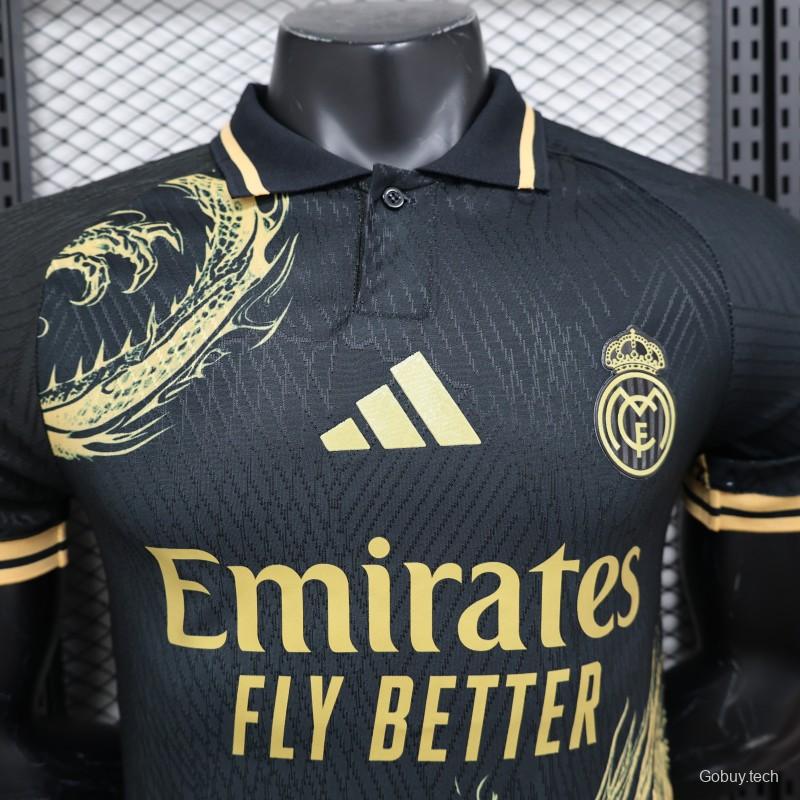 Player Version 24/25 Real Madrid Black/Golden Specail Jersey