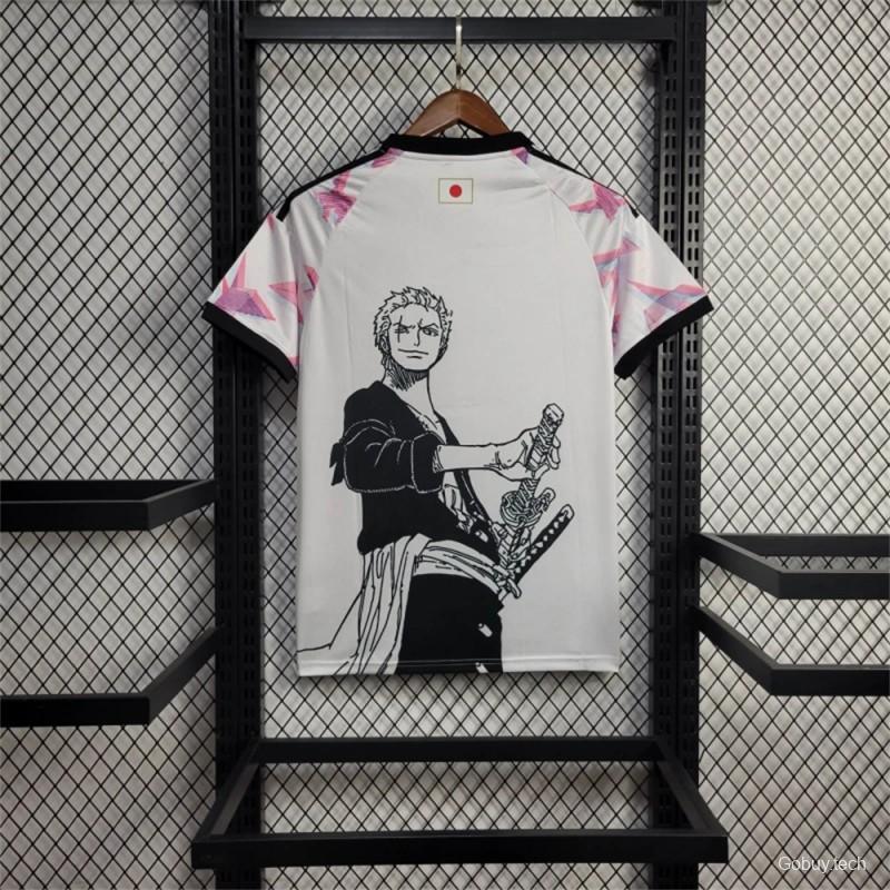 2022 Japan Away White Otaku Zoro Roronoa Jersey