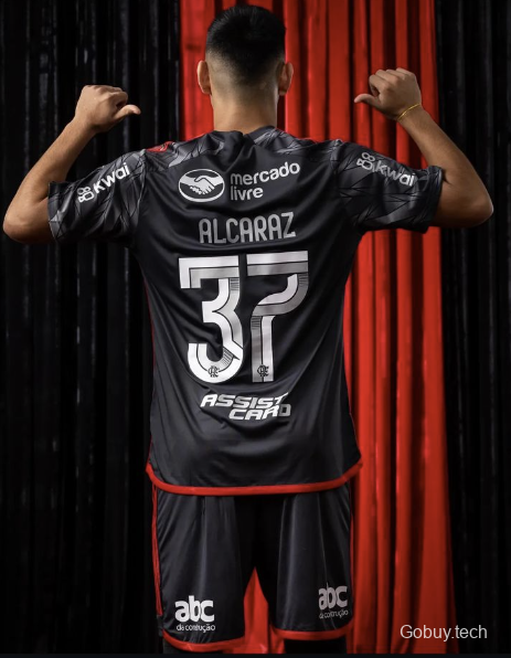 24/25 Flamengo Third Black Jersey With Full Sponsor