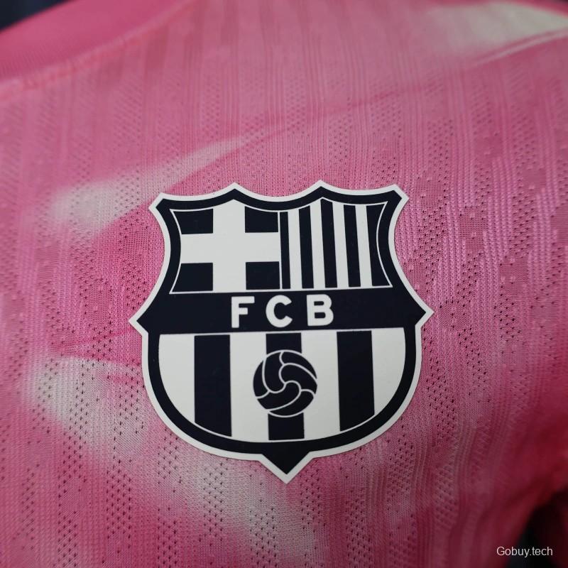 25/26 Player Version Barcelona 125th Anniversary Pink Special Edition Jersey