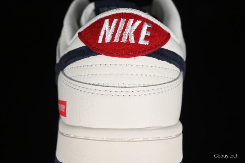 Nike SB Dunk Low Supreme Collaboration Anniversary Custom Low-Top Casual Skate Shoes - FC1688-142