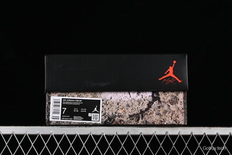 Nike Air Jordan 4 Remastered Military Green Sneakers - HF4334-300