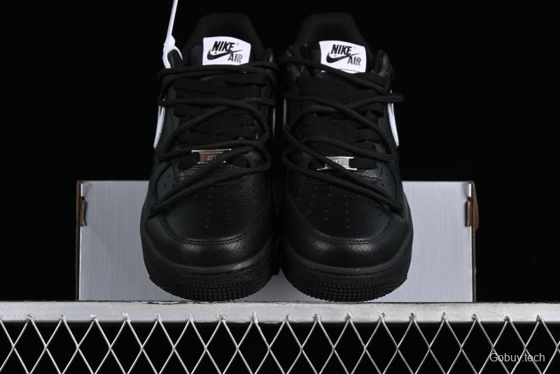 Nike Air Force 1 '07 Low Classic Lace-Up Casual Sneakers in Black & White - ZH0316-018