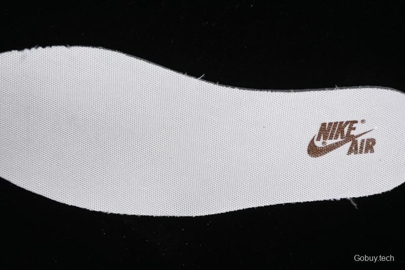 Nike Travis Scott x Fragment Design x Jordan Air Jordan 1 Low OG SP AJ1 LV Light Brown Print Casual Sneakers - SJ2068-102
