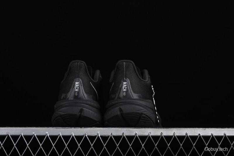HOKA ONE ONE MACH 6 Flagship Racing Shoes with Carbon Plate Technology and Asymmetric Design - 114791 BLACK
