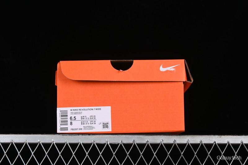 Nike Revolution 7 Wide Low-Top Running Shoes with Breathable Mesh and Durable Cushioning - FB2207-009