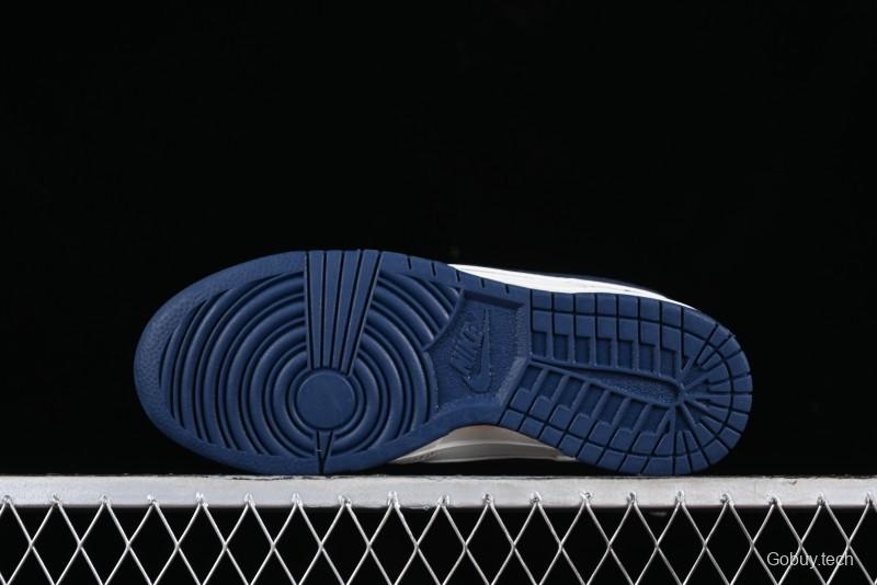 Nike Supreme x SB Dunk Low Collaboration Dark Blue Colorway Low-Top Casual Skate Shoes - RM2308-238