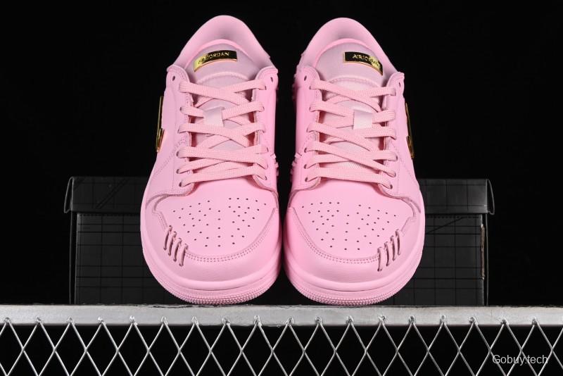 Nike Air Jordan 1 Low "Method of Make" Casual Sneakers with Woven Detailing - FN5032-600