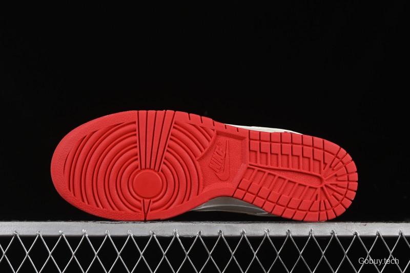 Nike SB Dunk Low Comme des Garcons Collaboration - Off-White Small Red Hook Anniversary High-End Custom Low-Top Casual Skate Shoes - KK1688-100