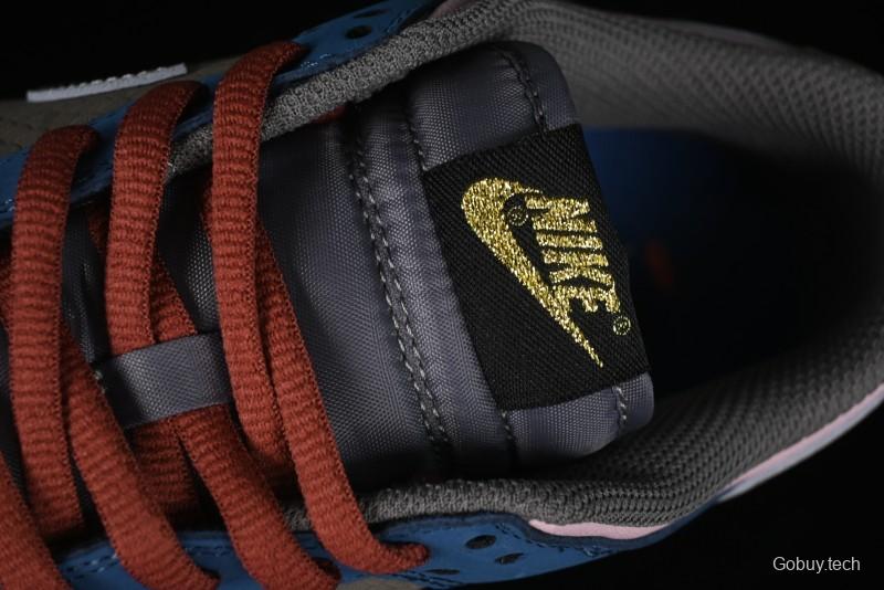 Nike Dunk Low Retro Deconstructed Casual Sneakers with Cloud and Dragon Patterns Inspired by Black Myth: Wukong Game - DV2433-109