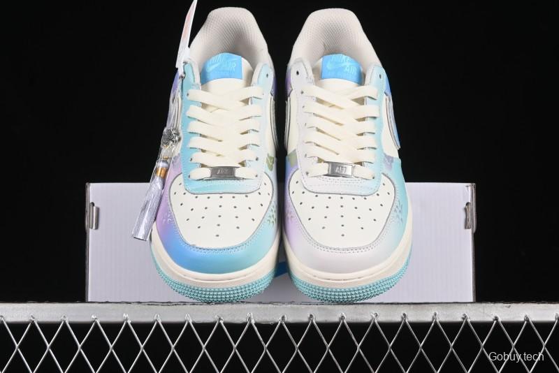 Nike Air Force 1 '07 Low Casual Sneakers "Crystal Dragon Palace" - DB3301-303