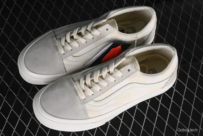 Vans Old Skool Checkerboard Low-Top Retro Skate Shoes - VN000D3ED02