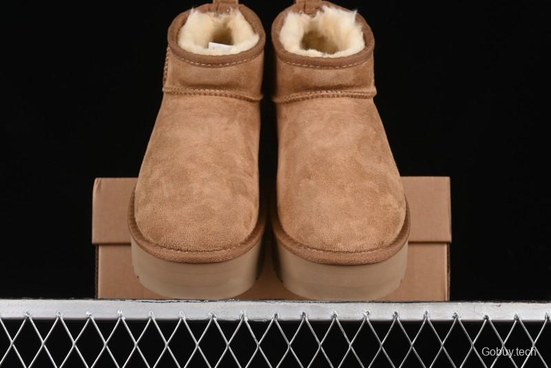 UGG Classic Ultra Mini Platform 3CM Wool Short Boots with TREADLITE Outsole - 1135092
