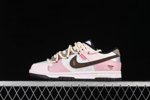 Nike Dunk Low Panda Prank Special Edition Heartbeat Mail Casual Sneakers - CW1590-100