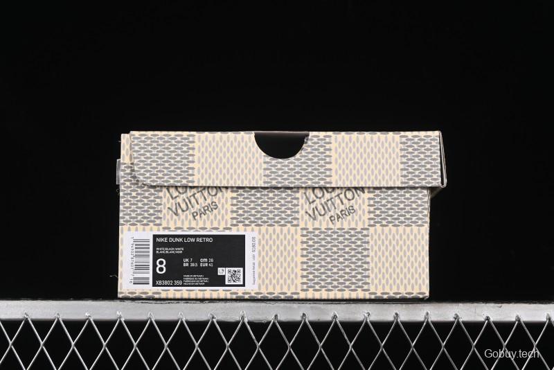 Nike SB Dunk Low LV Collaboration - Light Blue Denim Print Anniversary High-End Custom Low-Top Casual Skate Shoes - XB3802-359