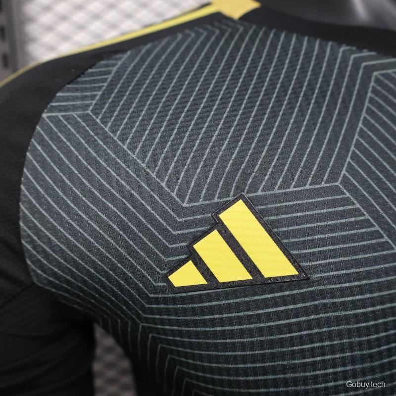 Player Version 25/26 Al-Ahli Saudi FC Black with Geometric Pattern Jersey