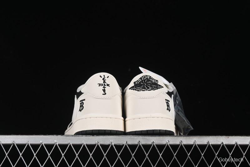 Nike Travis Scott x Fragment Design x Air Jordan 1 Low OG SP AJ1 Burberry Collaboration - BB6588-316