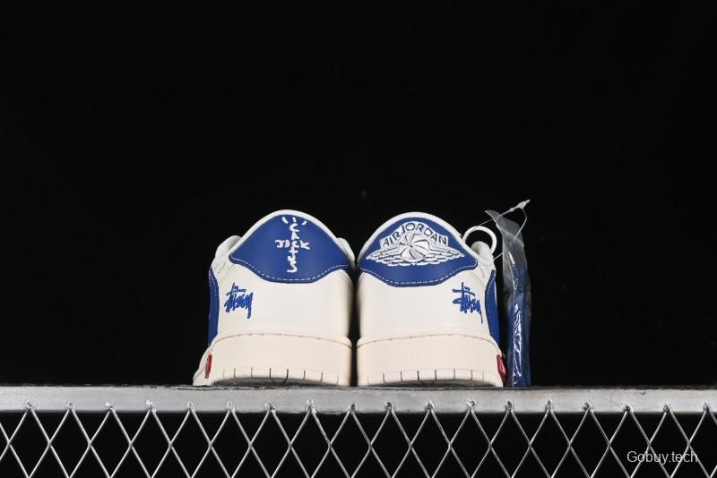 Nike Travis Scott x Fragment Design x Air Jordan 1 Low OG SP AJ1 Retro Sneakers - SJ2068-117