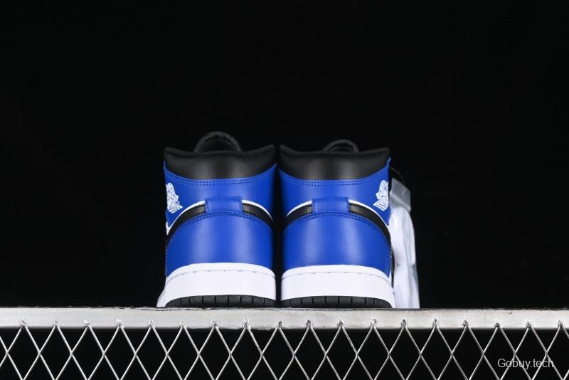 Nike Air Jordan 1 Mid AJ1 Basketball Shoes White Blue - DQ8423-402
