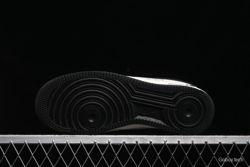 Nike Air Force 1 '07 Low Stussy Collaboration - Black Sail Metallic Silver - XZ3328-506
