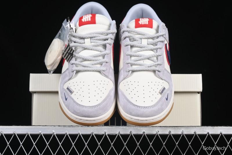Nike SB Dunk Low UN Collaboration Anniversary Edition Custom Lifestyle Sneakers with Black Swoosh and Gum Sole - DM6868-032