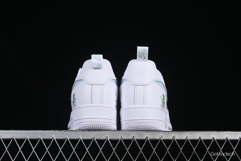 Nike Air Force 1'07 Low "Octopus Brother" SpongeBob Comic Series Squidward Middle East Casual Sneakers - FB8971-060