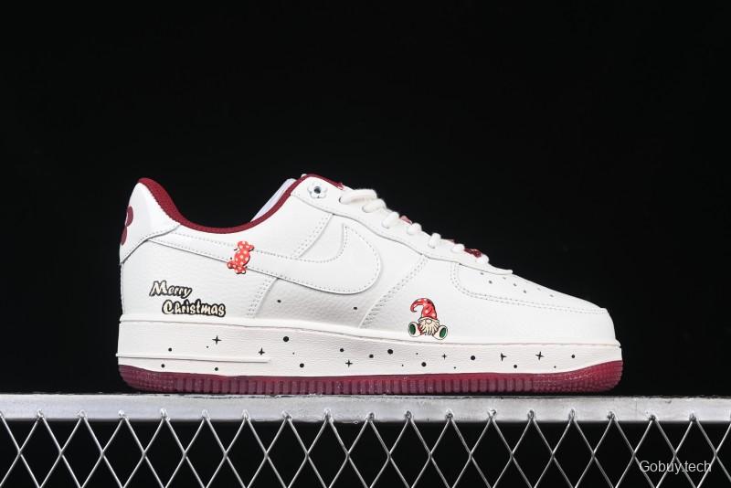 Nike Air Force 1 '07 Low "Grandma Christmas" Limited Edition Custom Casual Sneakers - FZ5068-616