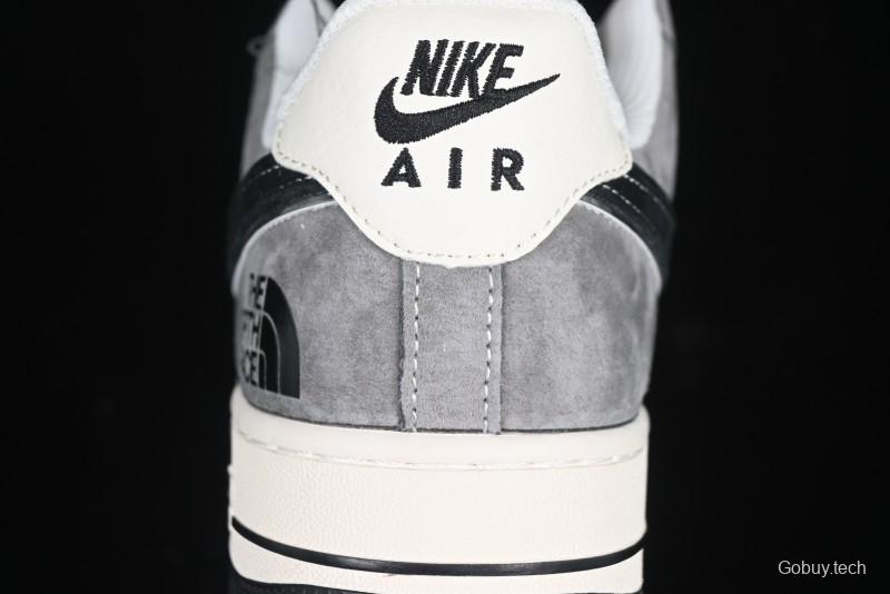 Nike Air Force 1'07 Low The North Face Collaboration Black Beige Grey Casual Sneakers - XZ6188-976