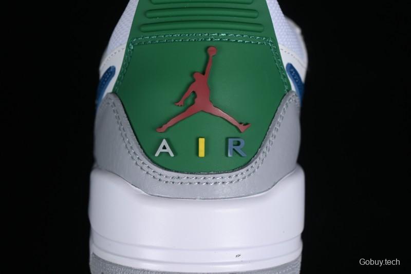 Nike Air Jordan Legacy AJ312 Low Triple Strap Sneakers with Premium Leather - CD9054-140