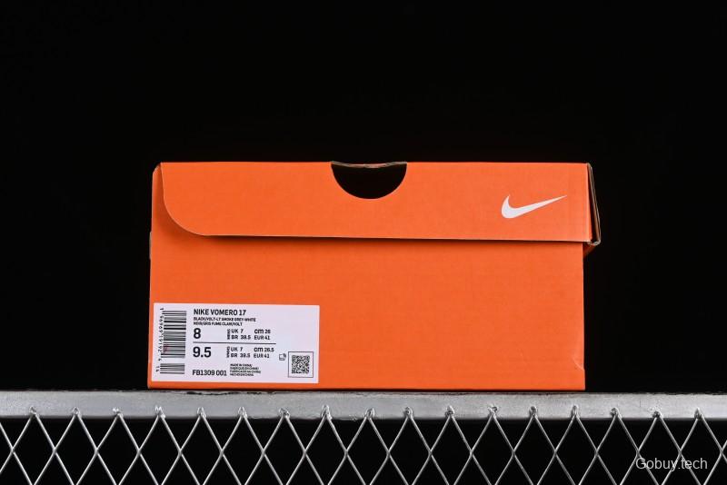 Nike Air Zoom Vomero 17 Lunar Retro Running Shoes with Full-Sole Zoom Air Cushion - FB1309-001