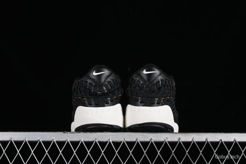 Nike Air Footscape Woven Asymmetrical Woven Slip-Resistant Low-Top Lifestyle Sneakers - FQ8129-010
