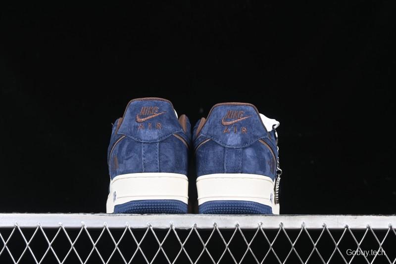 Nike Air Force 1'07 Low The North Face Collaboration - Steel Blue Low-Top Casual Sneakers - KK1988-032