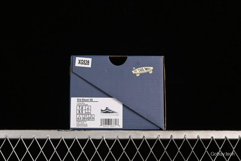 Vans Sk8-Mid Reissue 83 High-End Blue Suede Retro Skate Shoes - VN000CQDDWR