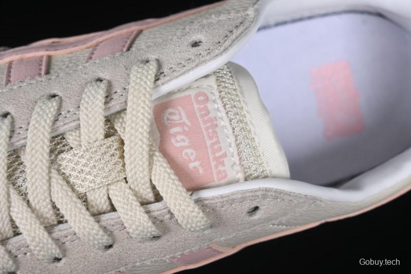 Asics Vintage-Style Sneakers - Soft Pink & Neutral Beige
