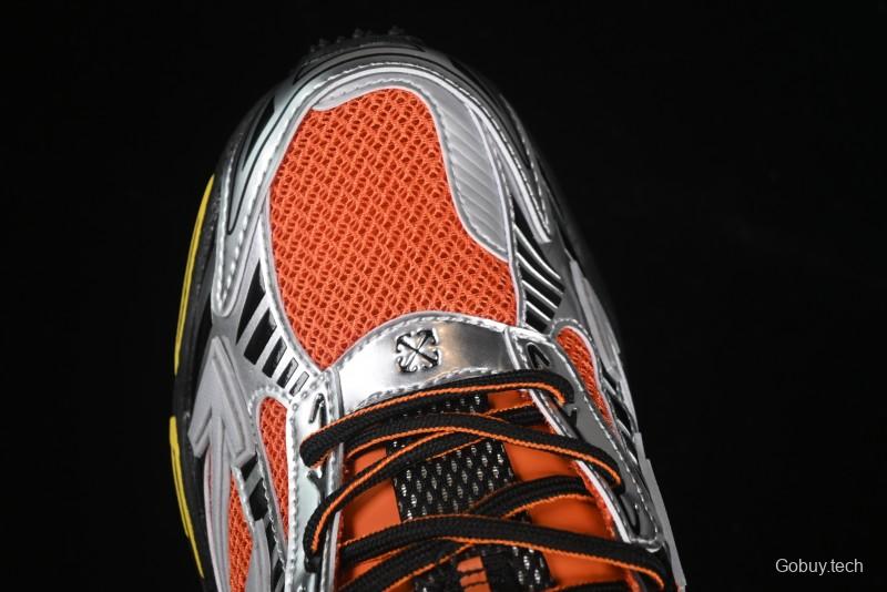 Off-White Be Right Low-Top Lifestyle Sneakers in Grey Orange - X.E5