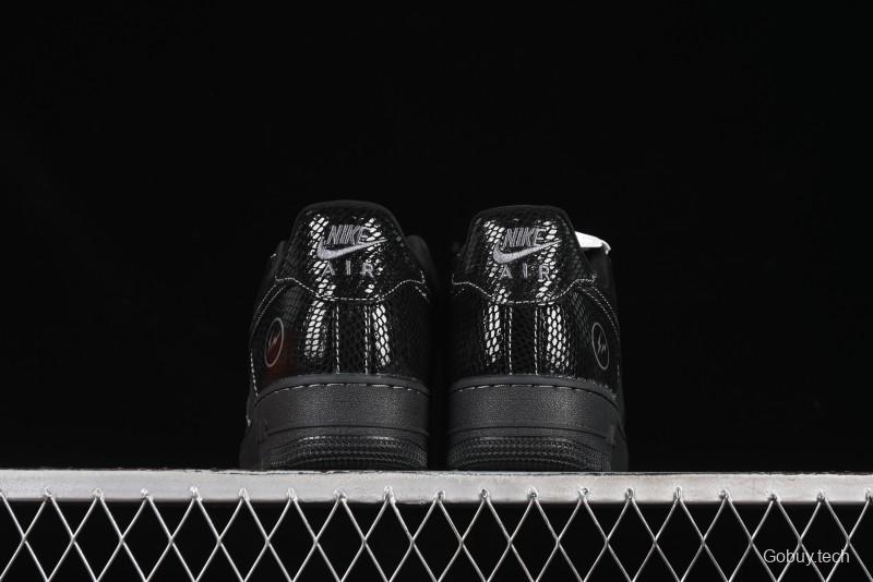 Nike Air Force 1'07 Low Lightning Collaboration Black Snake Scale Casual Sneakers - SC9207-529