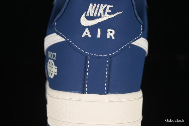 Nike Air Force 1'07 Low Gucci Collaboration Navy Blue Casual Sneakers - KK1988-085