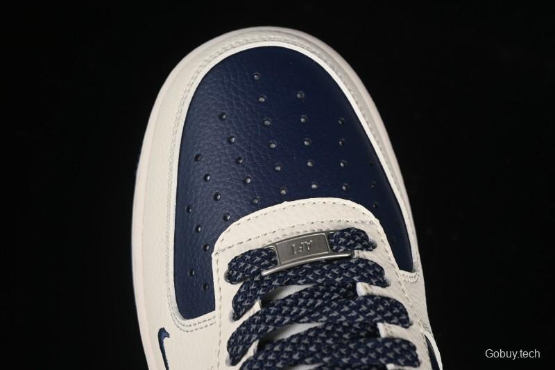 Nike Air Force 1 '07 Low Supreme Collaboration Light Blue Edge Casual Sneakers - HH7518-057