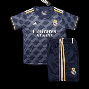 23/24 Kids Real Madrid Away Black Jersey