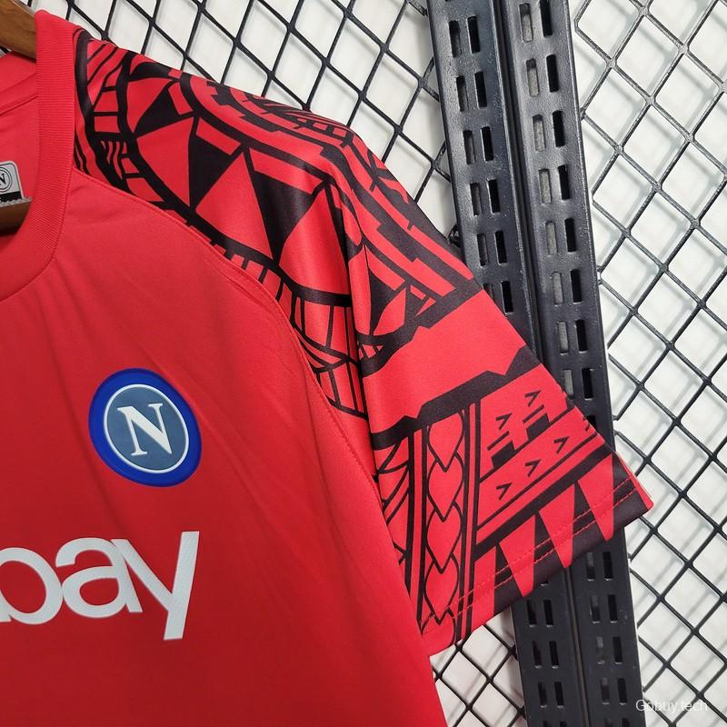 23/24 Napoli Red pre-Match Jersey