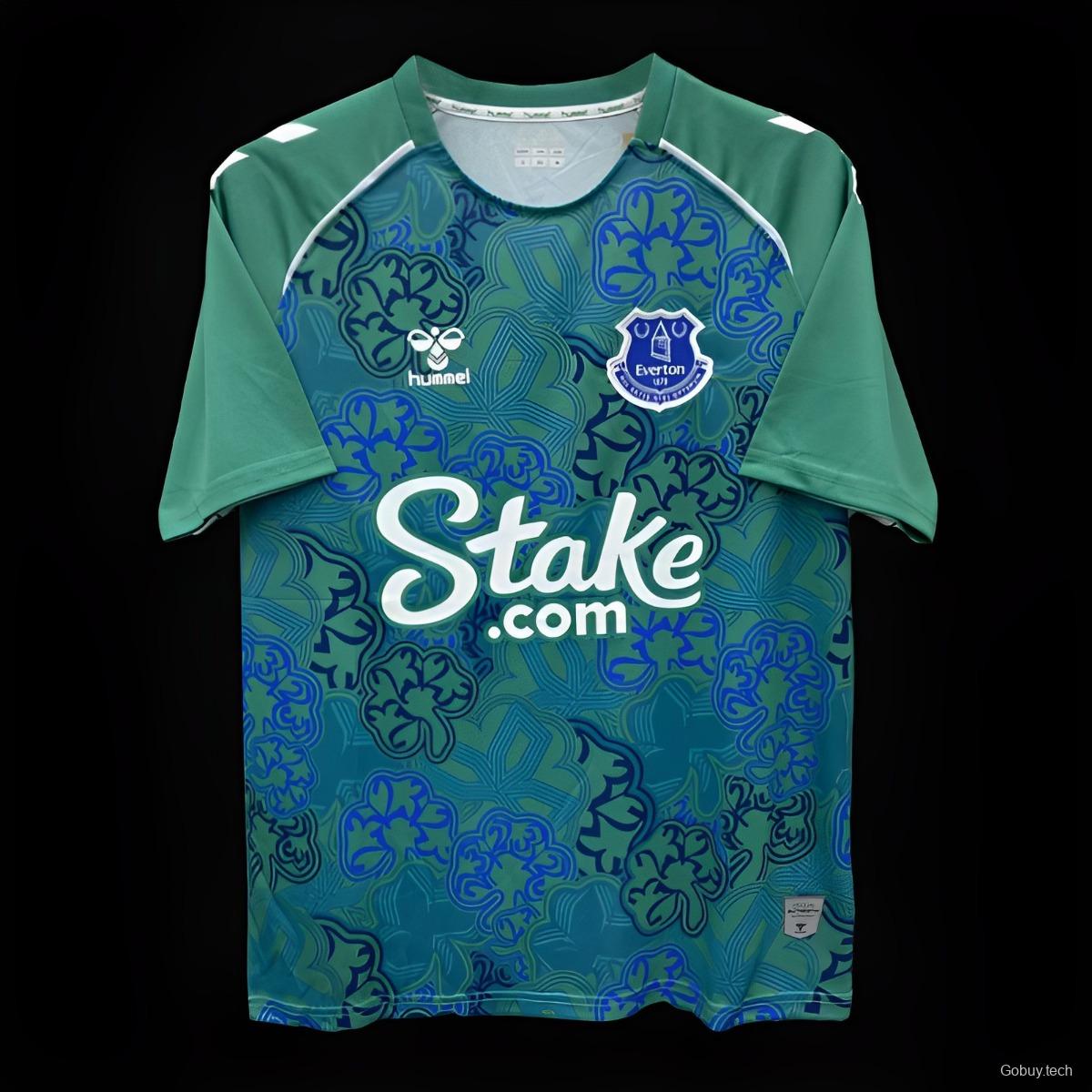 24/25 Everton Hummel Limited Edition Pre-Match Shamrock Green Special Jersey