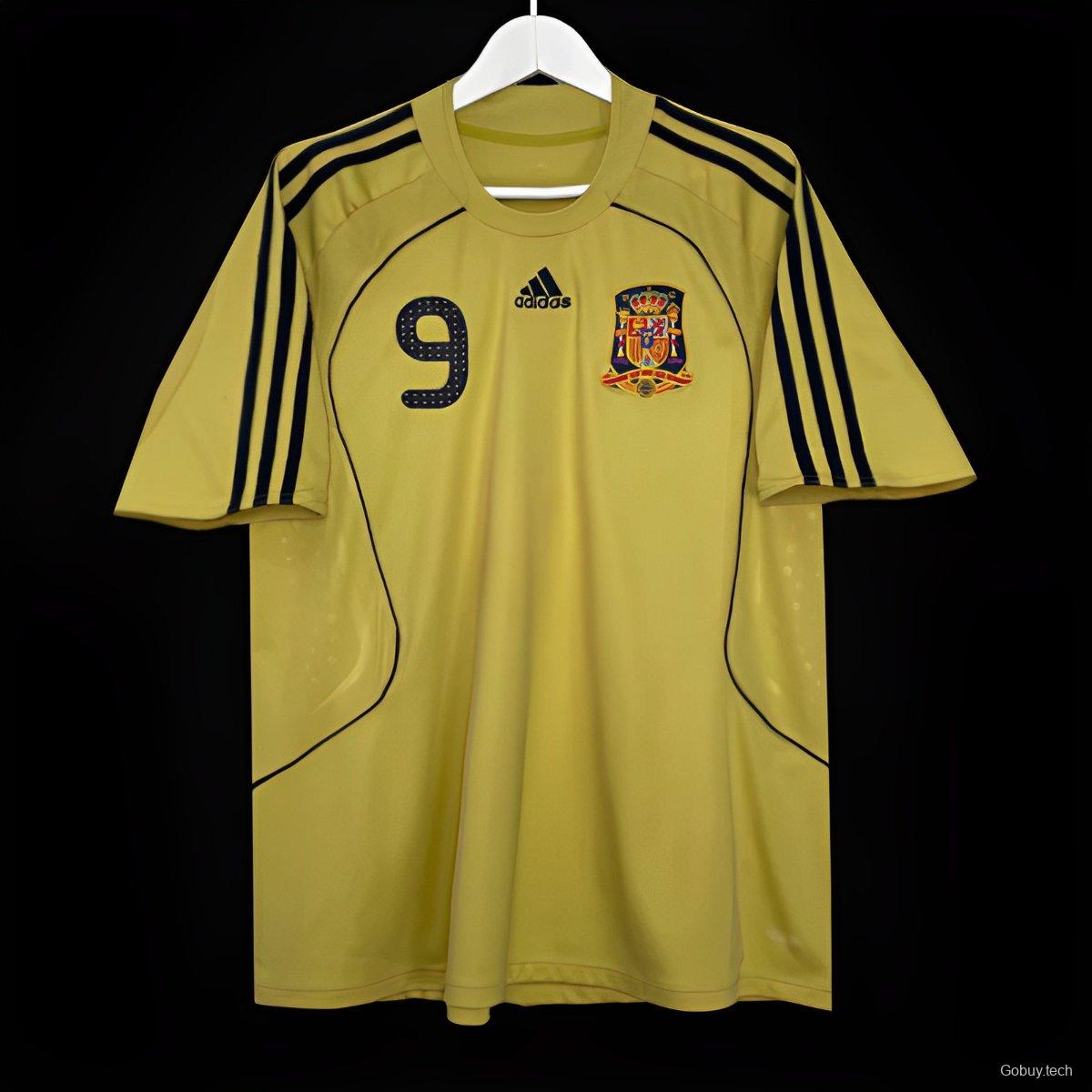 Retro 2008 Spain Away Golden Jersey