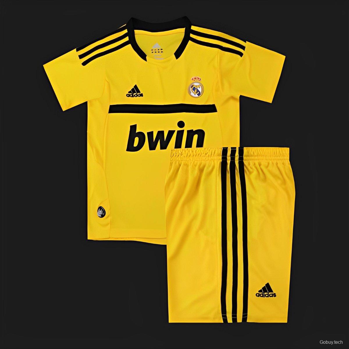 Retro Kids 11/12 Real Madrid Yellow Goalkeeper Jersey