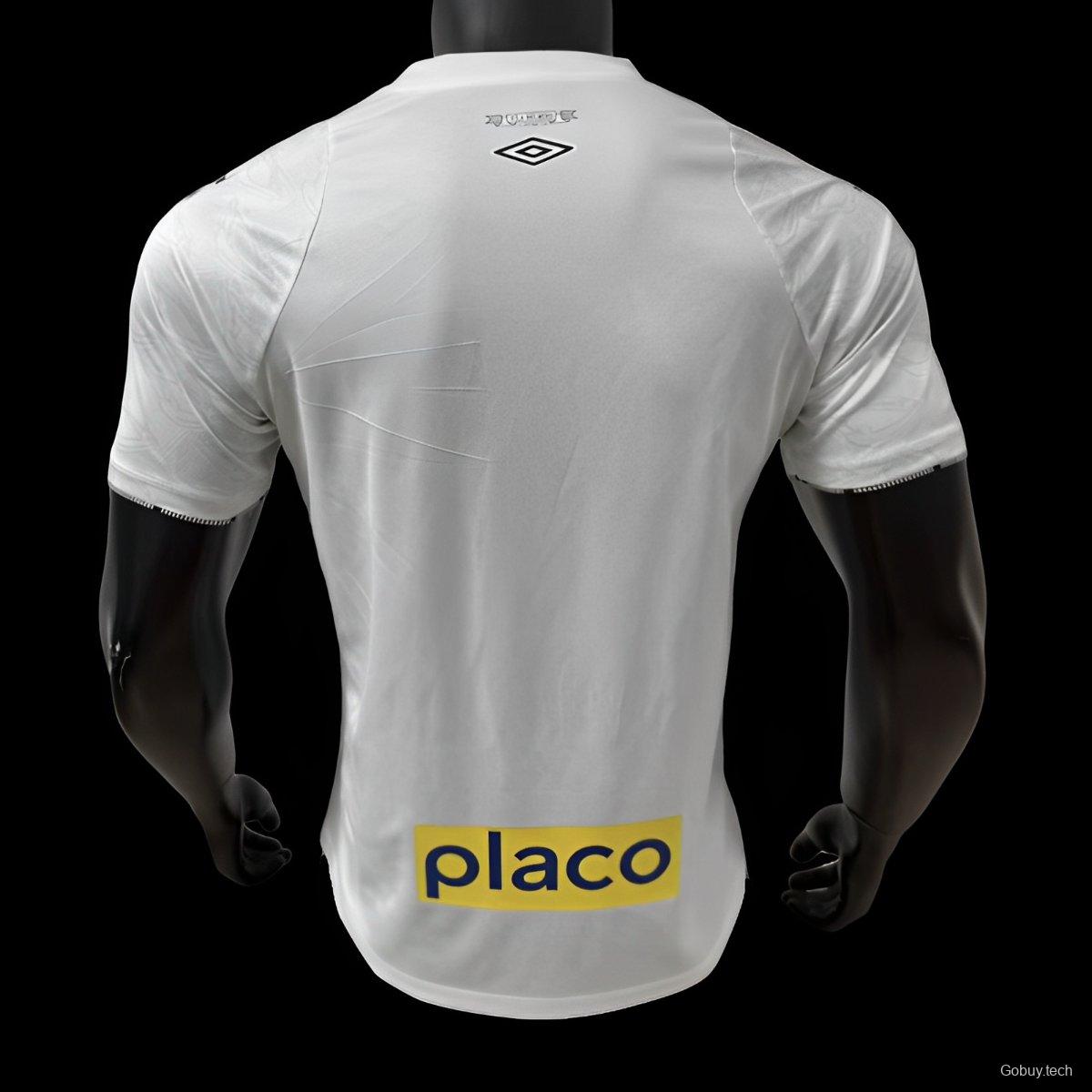 Player Version 24/25 Santos Home Jersey With Full Sponsors